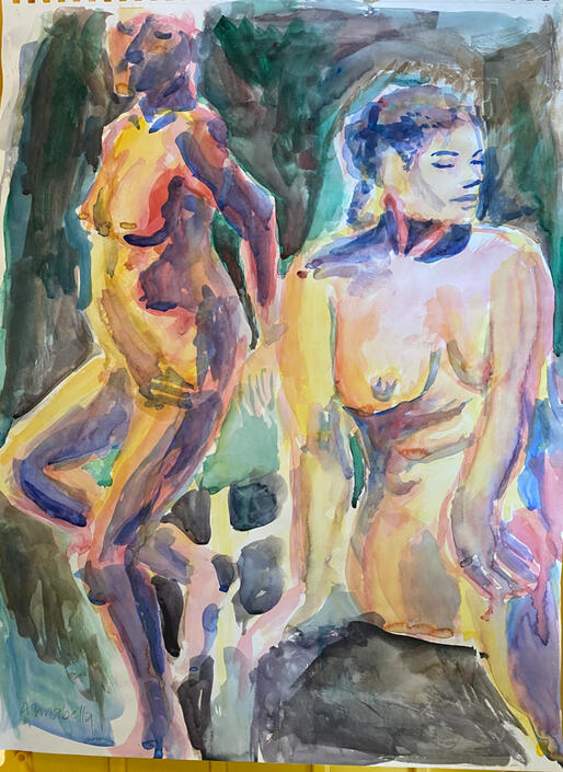 2 Model Watercolor