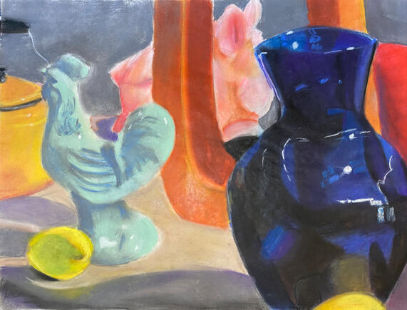 Soft Pastel Colored Still Life